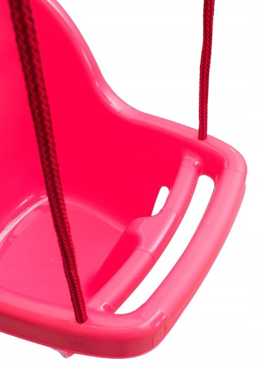Baby Swing Seat Hanging Toddler Rope Safety Garden Toddler Outdoor Indoor Garden Pink