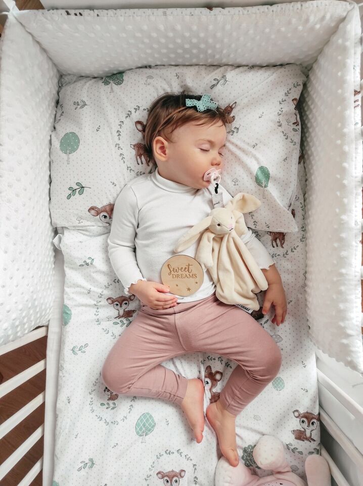 Baby Bedding Set 6pc 70x80 Fit Crib Bumper Pillow Duvet Sheet Fairy-tale Forest