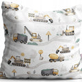 Excavators Pillow Case 40x40 cm