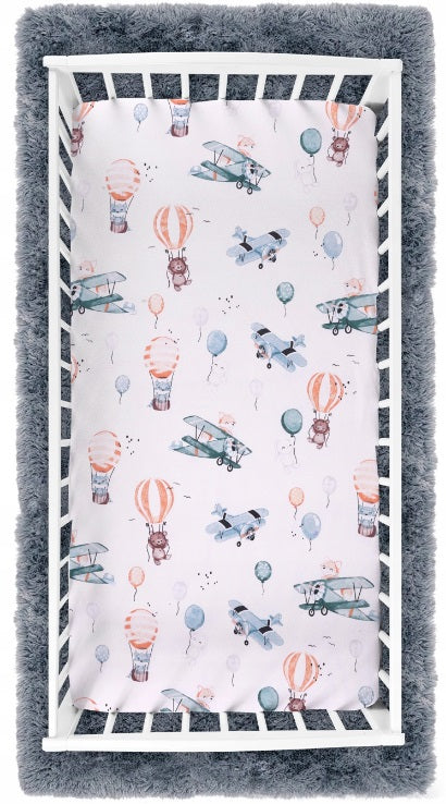 Baby Fitted Toddler Bed Sheet Printed 100% Cotton Mattress 160x80cm Dreamy Flight