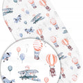 80x38cm Fitted Sheet for Baby Moses Basket Pram 100% Cotton Dreamy Flight