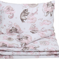 Bedding Baby Set to fit Cot 120x60cm Duvet Cover Pillow Case Organic Cotton Pink Bears