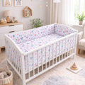 3Pc Baby Bedding Set Bumper All-round Pillow Duvet Fit Cot 120x60cm On the Meadow