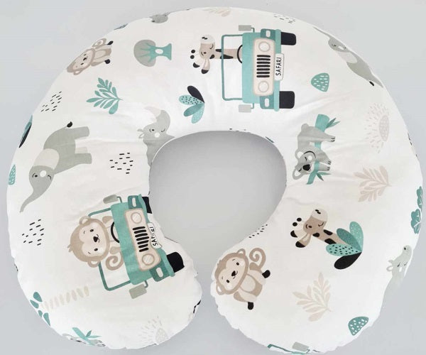 Baby Feeding Pillow + Removable Cover Cotton Newborn On Safari