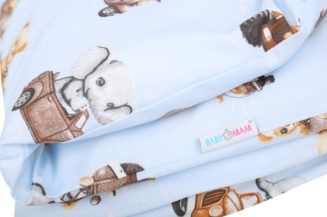 Baby Bedding Set 120x90cm Pillowcase Duvet Cover 2Pc Fit Cot Beep Beep