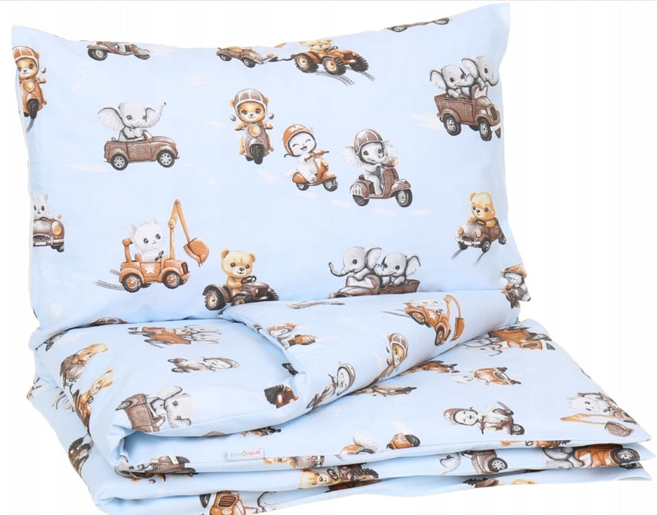 Baby Bedding Set 120x90cm Pillowcase Duvet Cover 2Pc Fit Cot Beep Beep