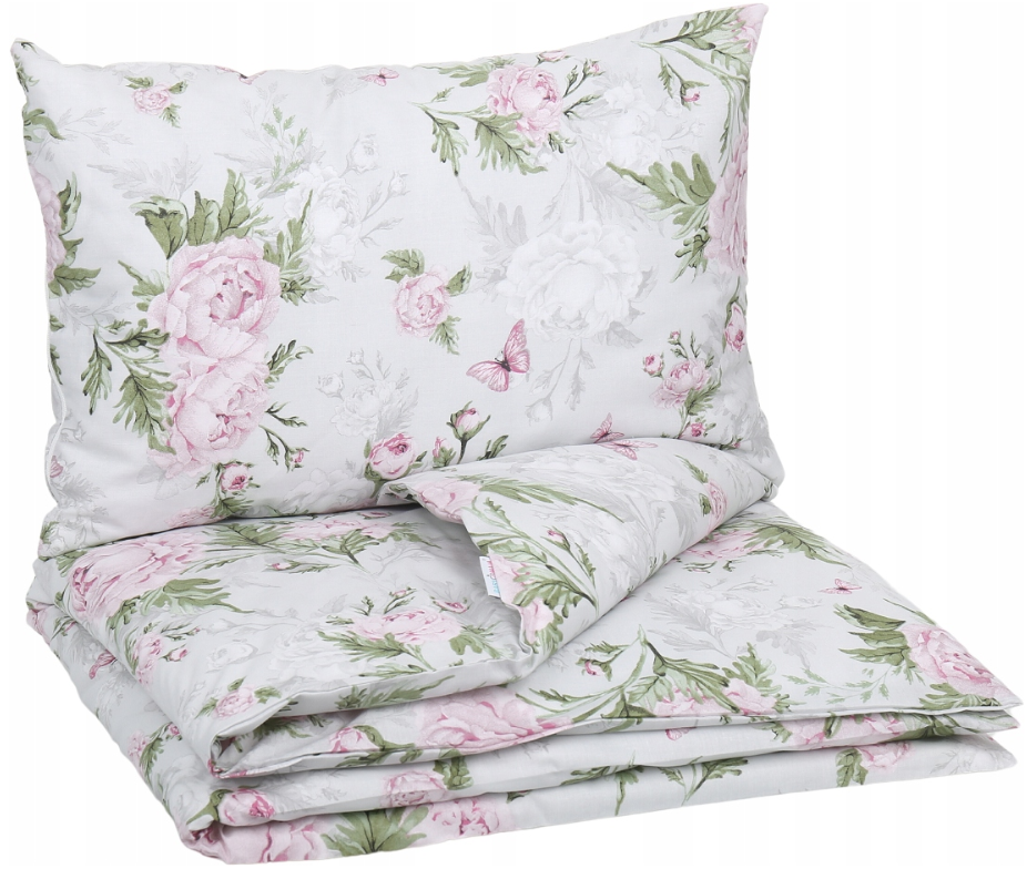 Baby Bedding Set 2pc fit Cradle/Moses basket/Pushchair 70x80 Peony and Butterflies