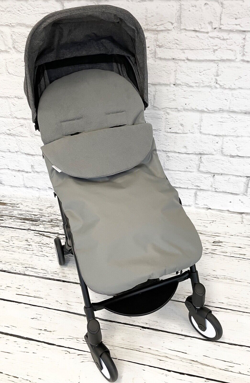 Universal Footmuff Fleece Pushchair Stroller Buggy Car seat Plain/Grey