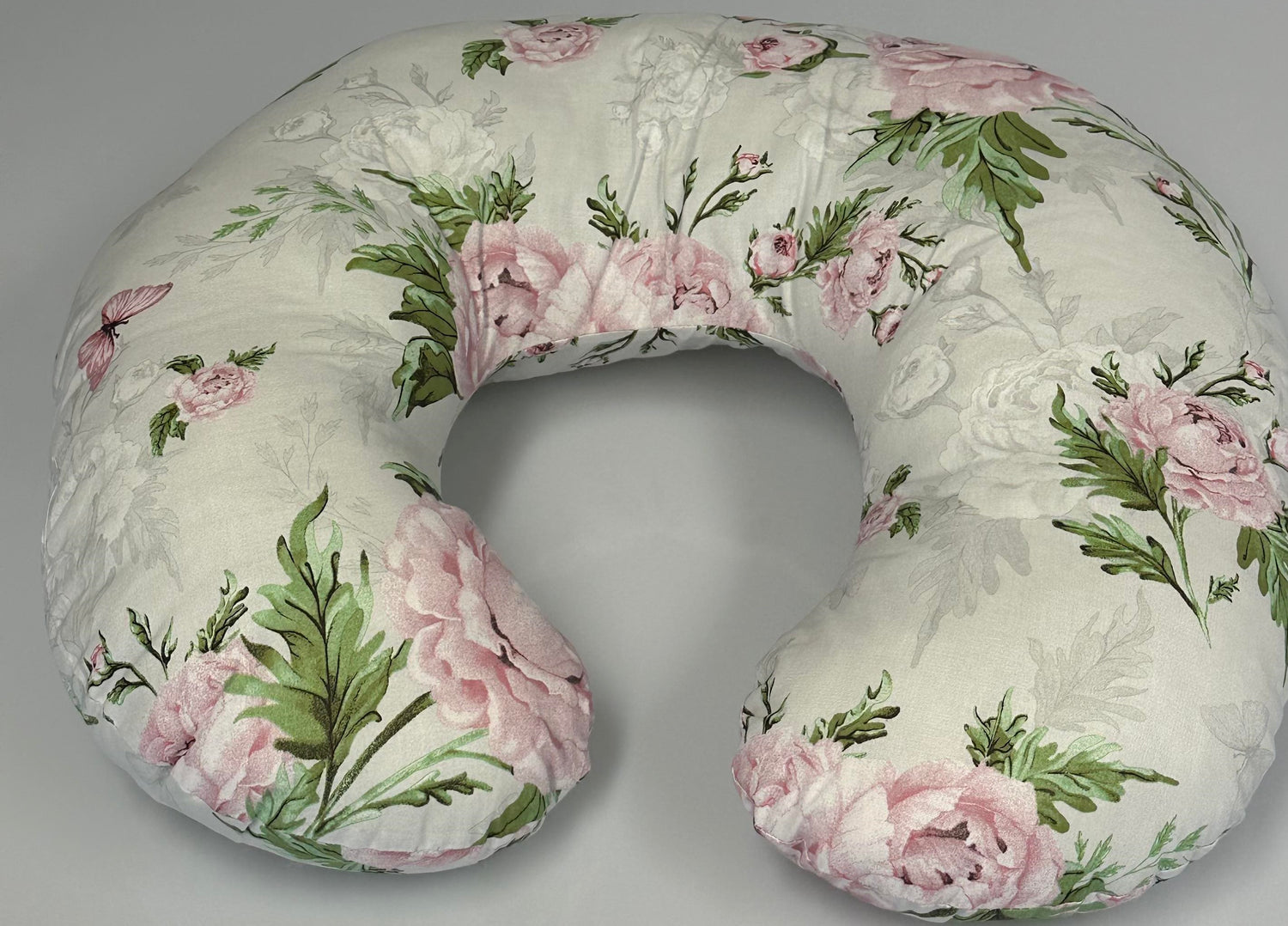 Cover Feeding Pillow Nursing Maternity Baby Breastfeeding Cotton Peony and Butterflies