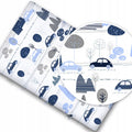 100% cotton fitted sheet printed design for baby crib 90x40cm Retro Cars