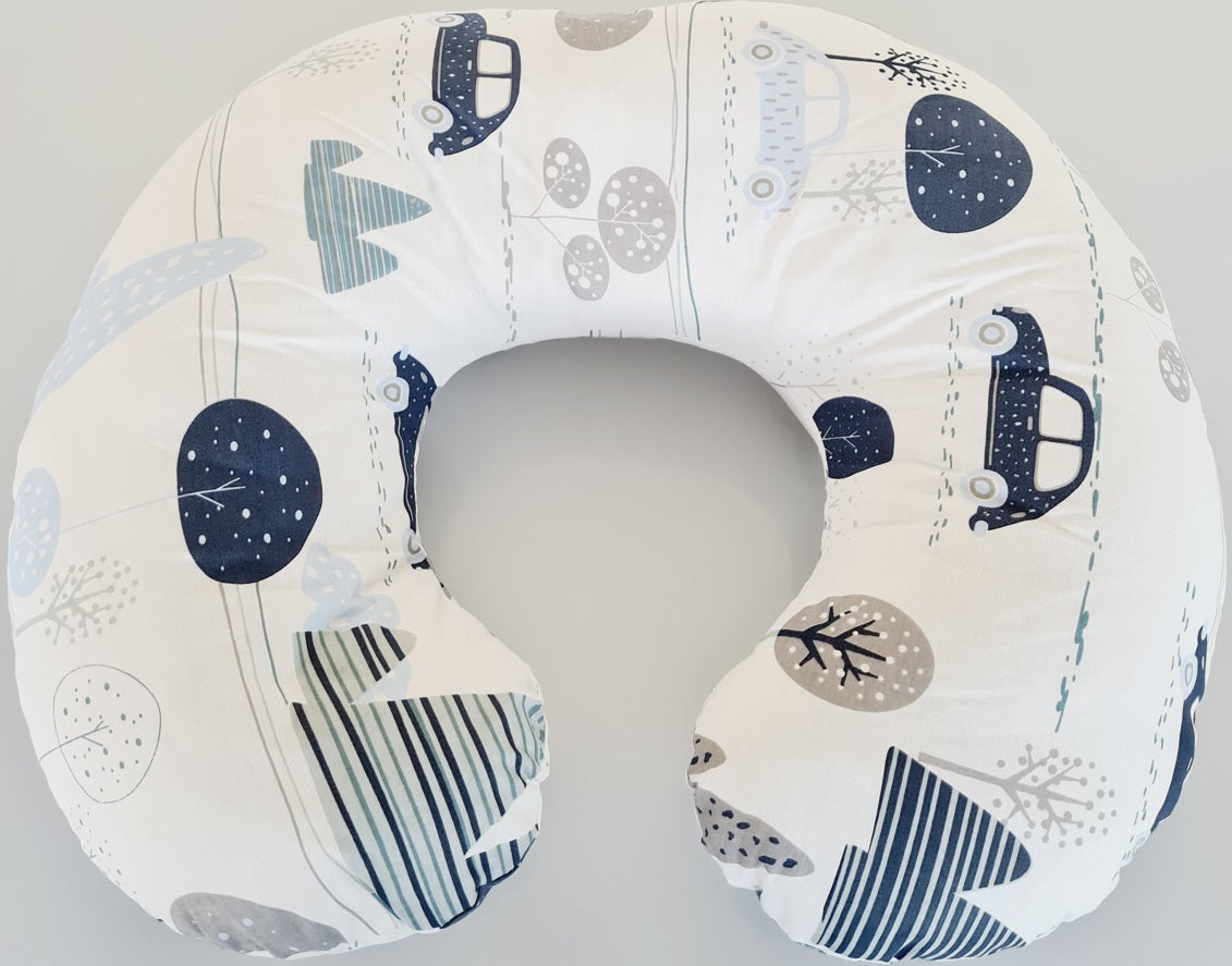 Baby Feeding Pillow Cotton Newborn Retro Cars
