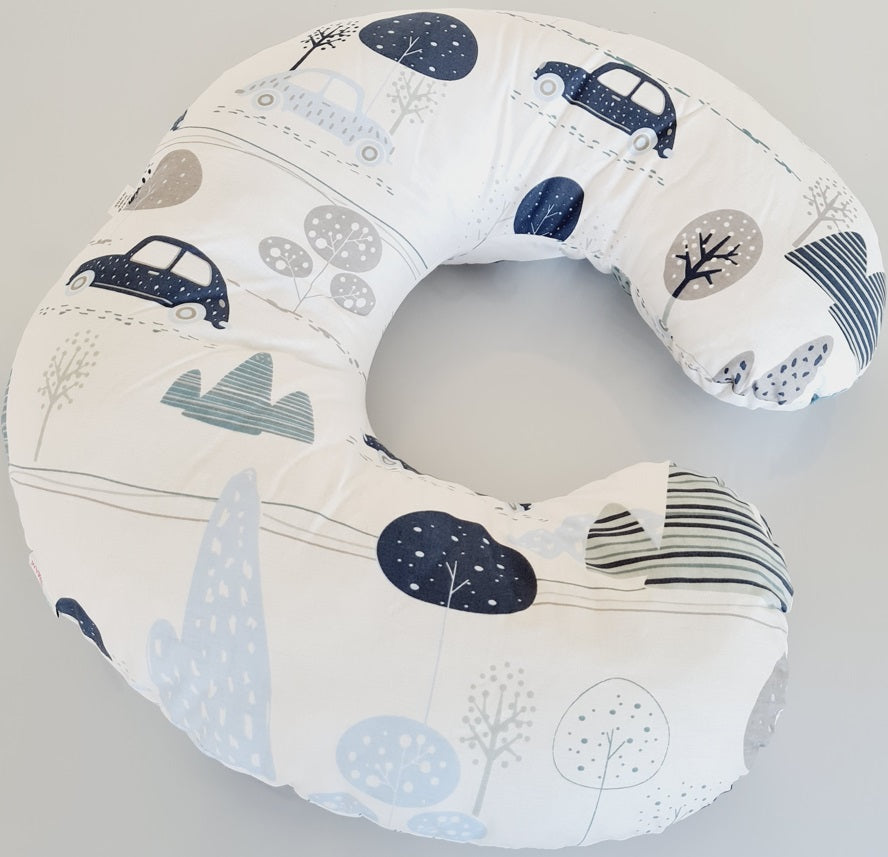 Baby Feeding Pillow Cotton Newborn Retro Cars