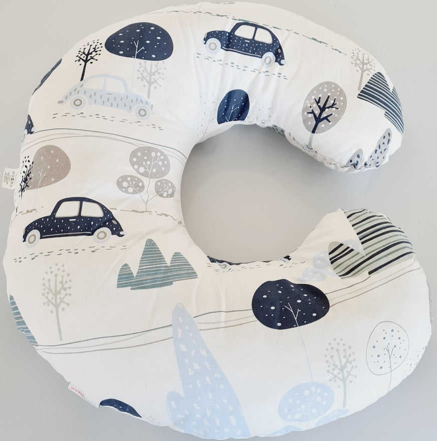 Baby Feeding Pillow Cotton Newborn Retro Cars