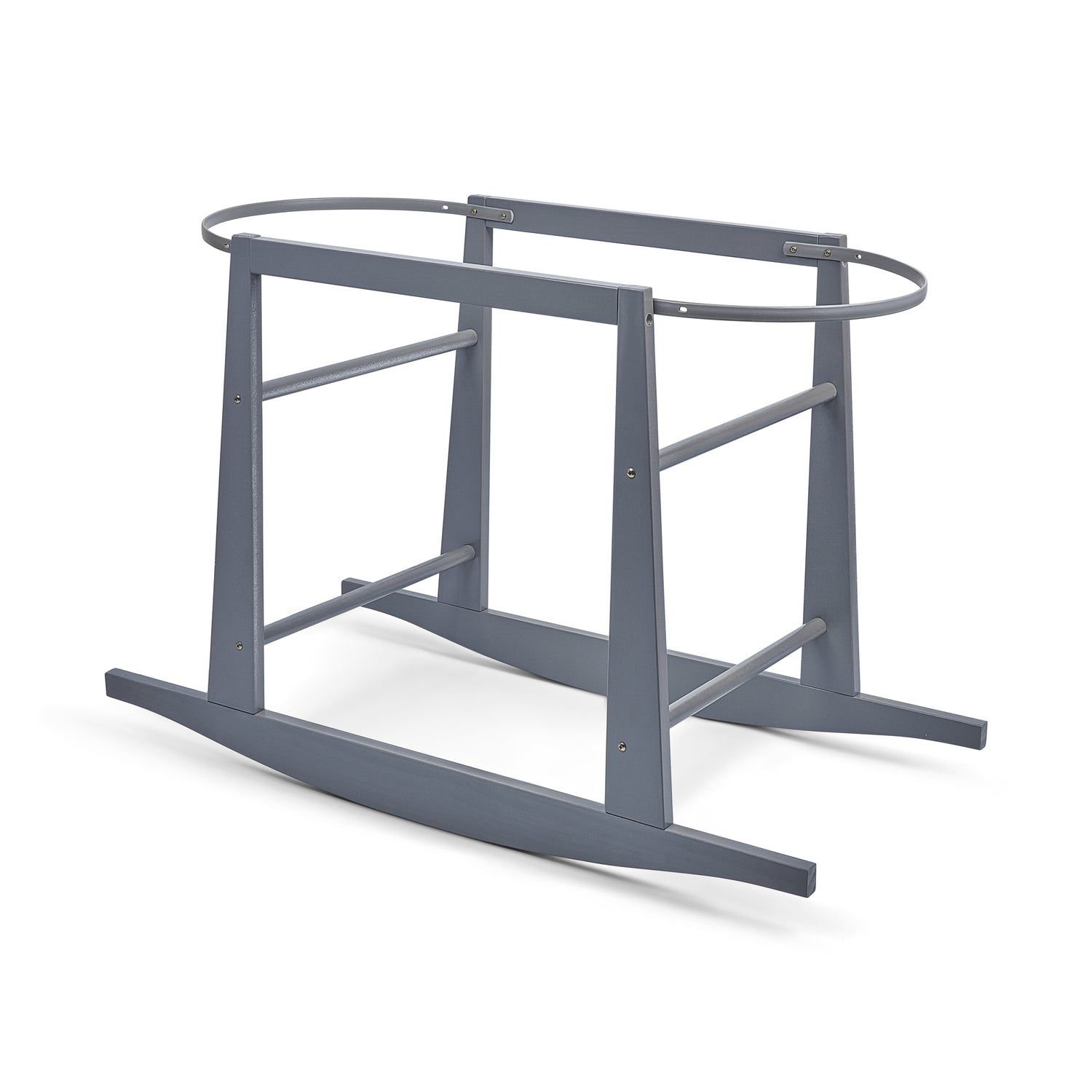 Rocking Stand for Moses Basket Wicker & Palm Grey