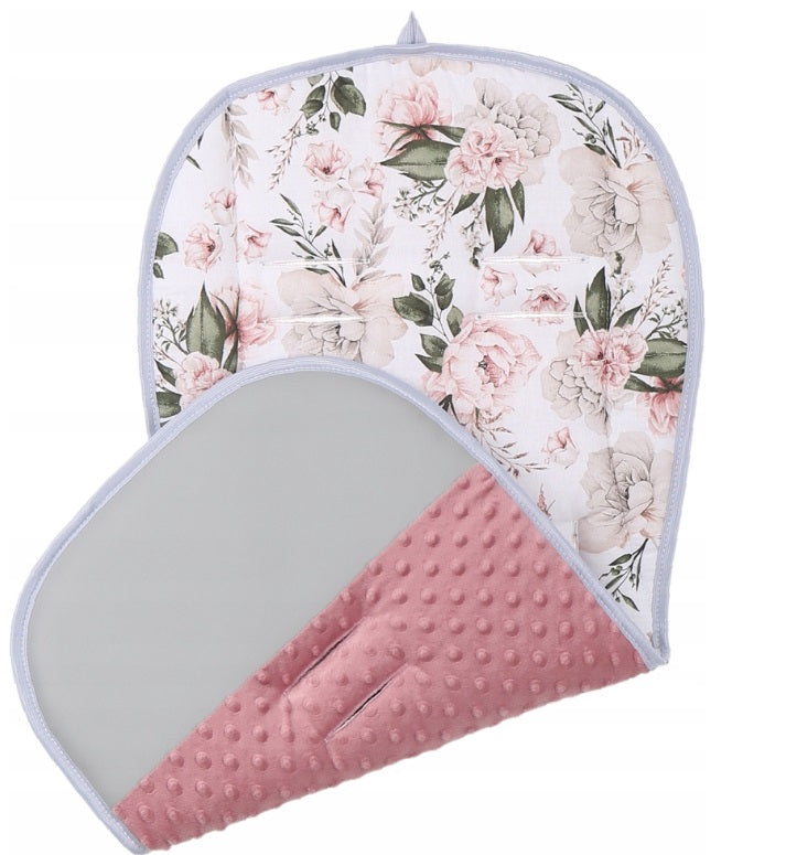 Universal Seat Liner Pushchair Double Sided Soft Pram Cotton Buggy Stroller Smocked/Romantic Flowers