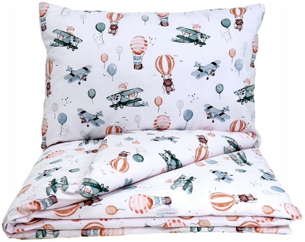 Baby Bedding Set 3pc All-round Fit Cot bed 140x70cm Dreamy Flight
