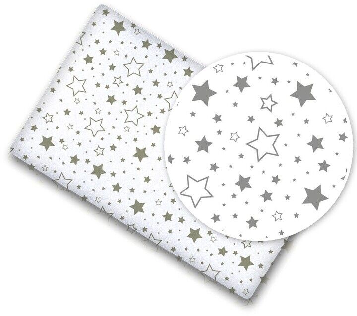 Fitted Sheet 120x60cm 100% Cotton for Baby cot Milky Way