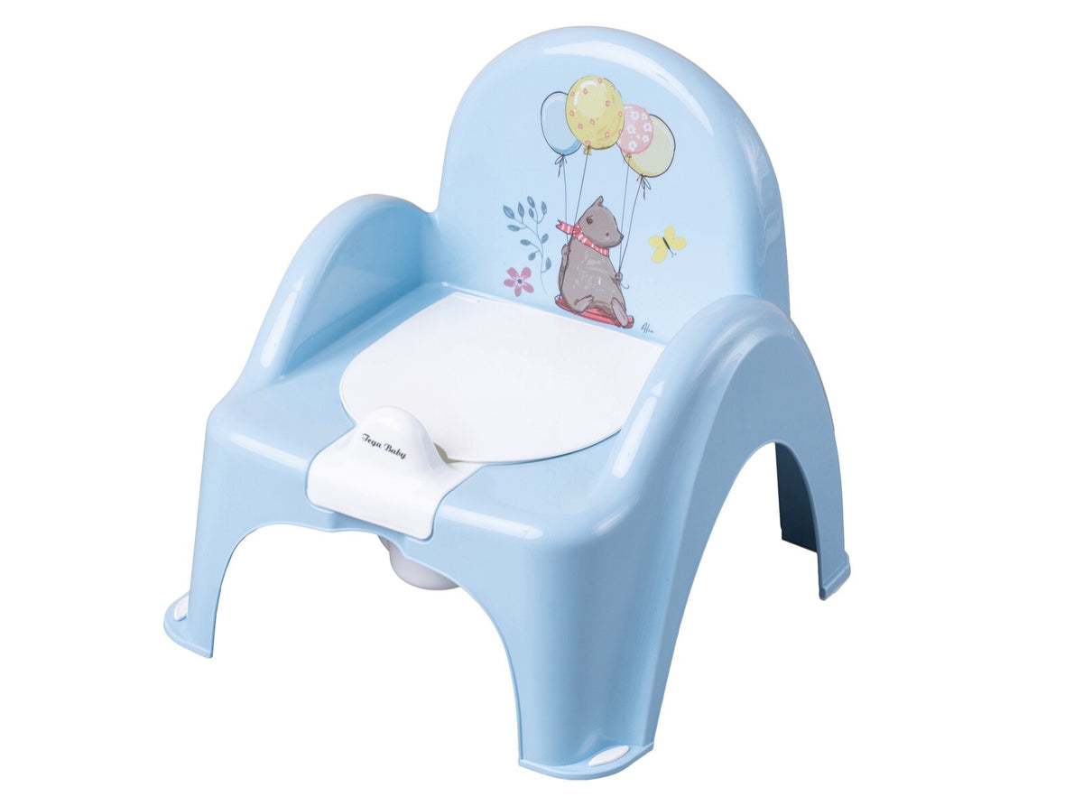 Baby Toddler Toilet Potty Chair With Melodies Training Tega - Forest Fairytale Blue