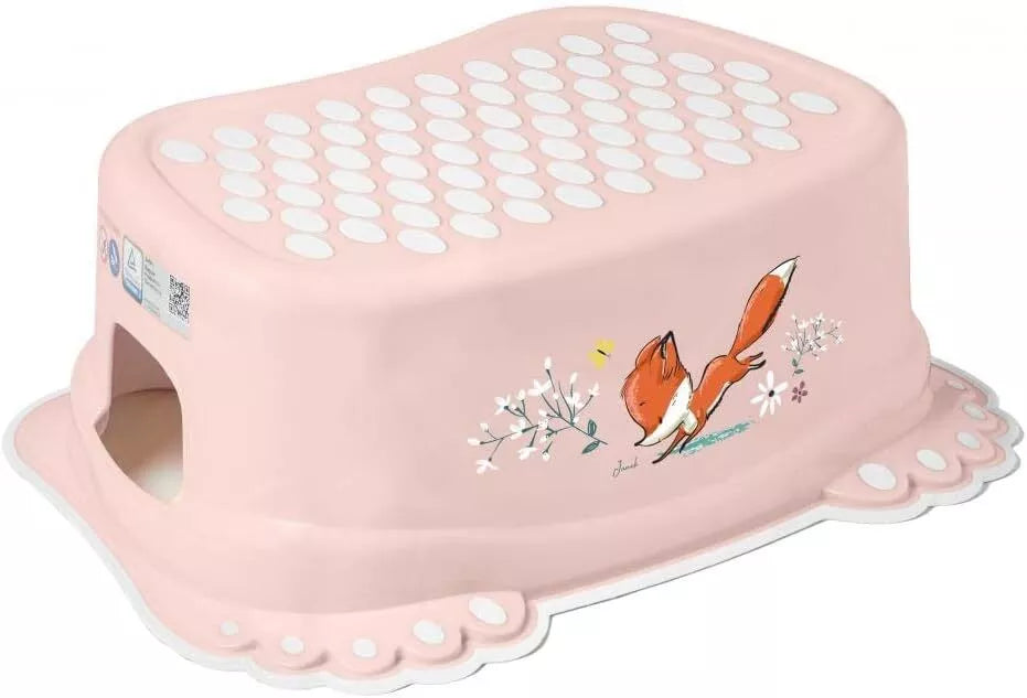 Baby Kids Step Stool Safe Non-Slip Toddlers Potty Training FOREST FAIRYTALE Light Pink