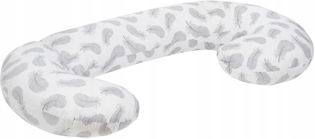 Pregnancy Pillow+Cover Rest Full Body Nursing Large C Shape Feathers