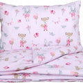 120x90 2Pc Baby Bedding Duvet Cover Set fit Cot Cotton Fox and Rabbit