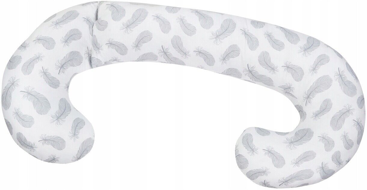 Pregnancy Pillow+Cover Rest Full Body Nursing Large C Shape Feathers