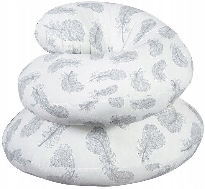 Pregnancy Pillow+Cover Rest Full Body Nursing Large C Shape Feathers