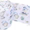 Padded Bumper To Fit Baby Cot Bed All-Round Cotton 420cm Wolf in the Forest