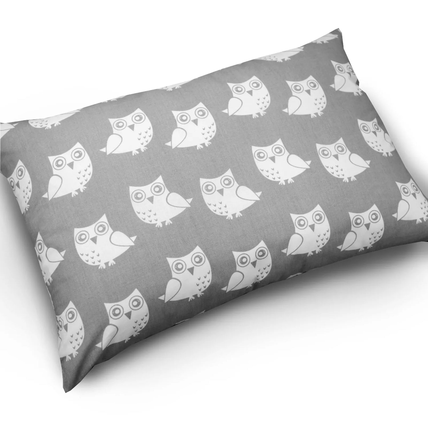 Pillow with Filling 60x40 cm – Owls Grey