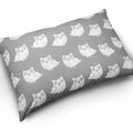 Pillow with Filling 60x40 cm – Owls Grey
