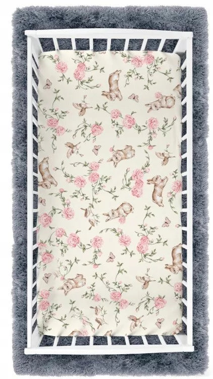 Baby Fitted Sheet 100% Cotton Mattress Toddler Bed 140x70cm Secret Garden