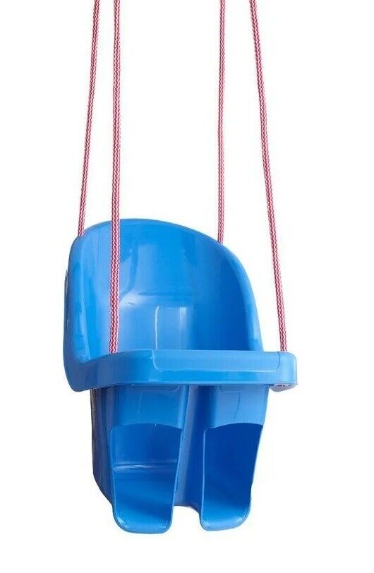Baby Swing Seat Hanging Toddler Rope Safety Garden Toddler Outdoor Indoor Garden Blue