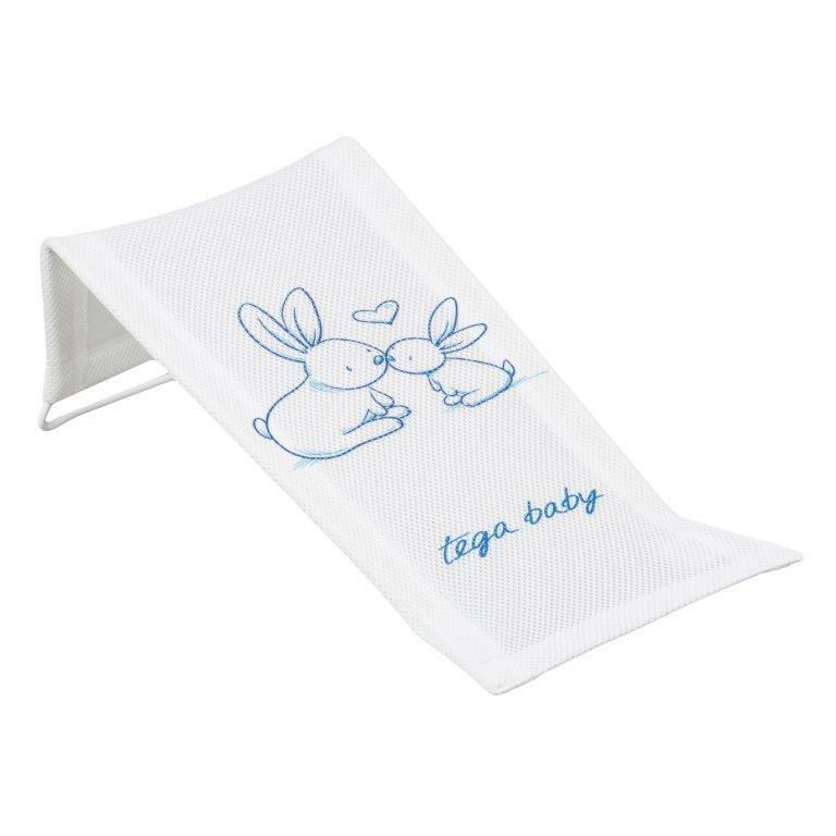 Baby Bath Pad Soft Seat bathing Deckchair Safety Support Bunny white