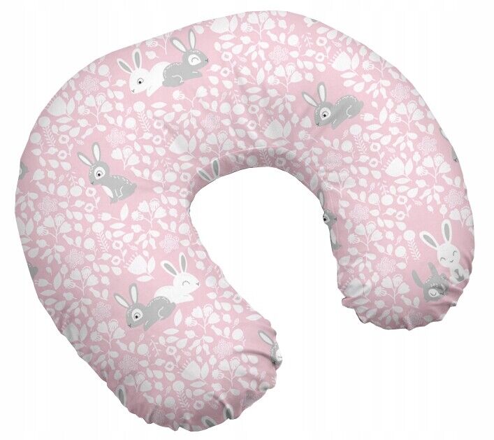 Baby Feeding Pillow Cotton Newborn Bunny Pink