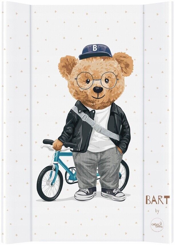 Baby Nursery Changing mat Padded Hard Base 70x50cm Fit Cot Bart
