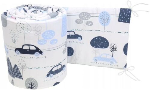 Baby Bedding Set 3pc All-round Fit Cot bed 140x70cm Retro Cars