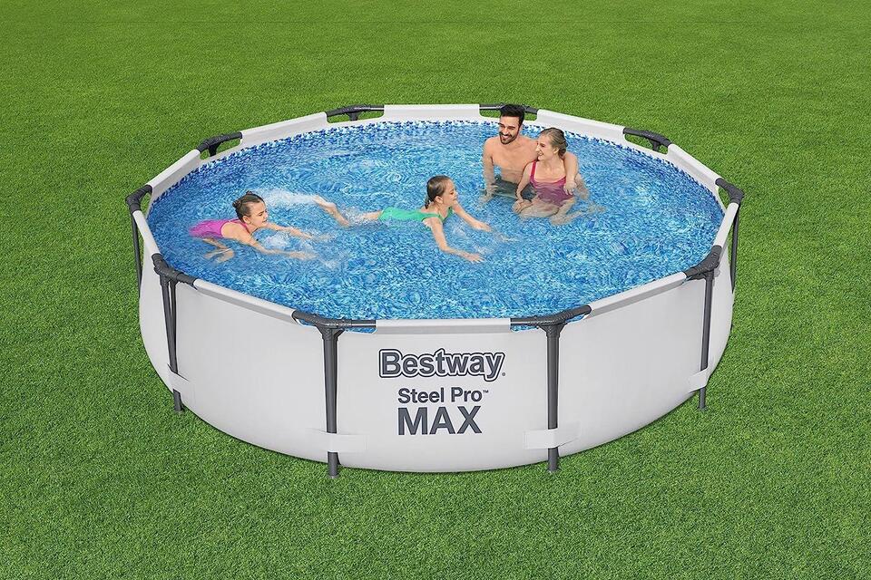Bestway Swimming Paddling Garden Pool 56406 305cmx76cm Steel Pro MAX Round