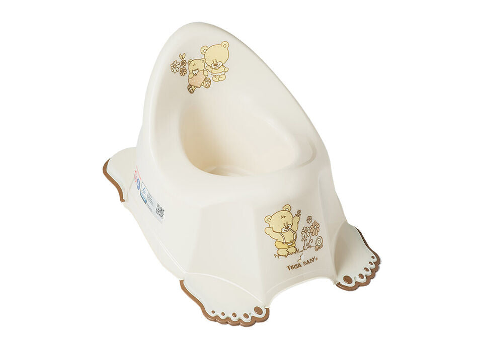 Baby Toilet Potty Chair Toodler Kids Training Seat Safe Non-Slip Teddy Beige