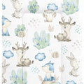 Baby Changing Mat 100% Cotton Padded Soft Nursery for Unit Wolf in the Forest
