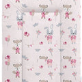 Baby Changing Mat 100% Cotton Padded Soft Nursery for Unit Fox and Rabbit