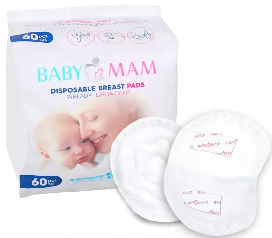 Disposable Nursing Breast Pads Pack of 60 Breastfeeding