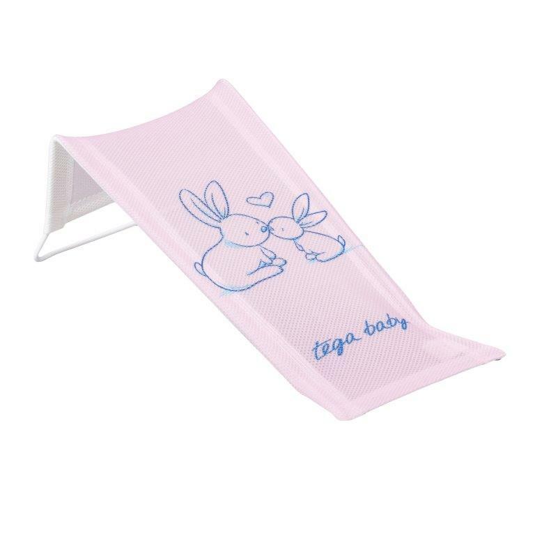 Baby Bath Pad Soft Seat bathing Deckchair Safety Support Bunny Pink