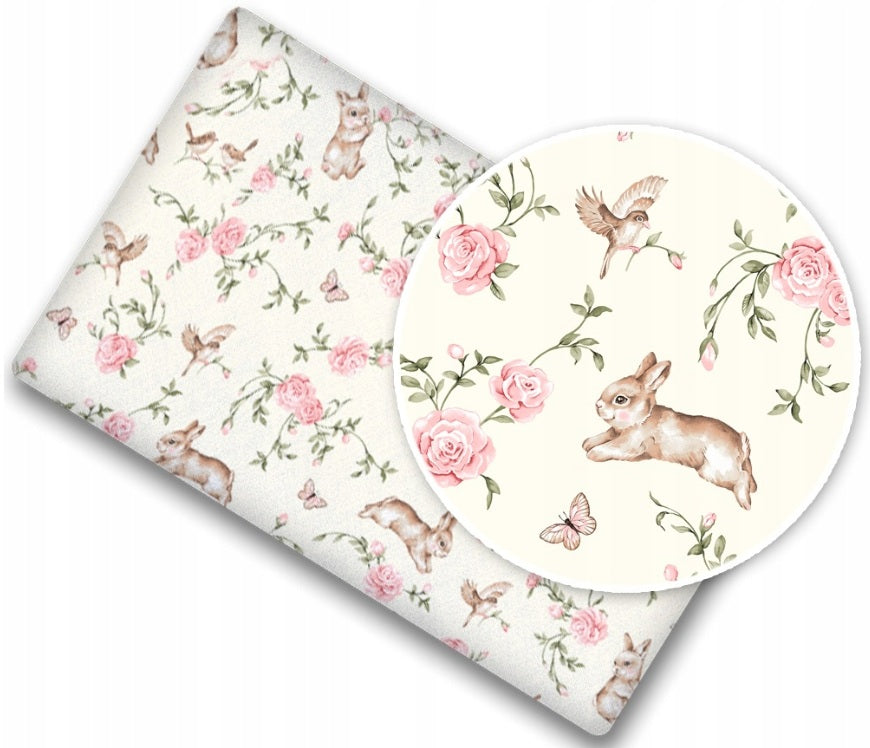 Fitted Sheet 120x60cm 100% Cotton for Baby Cot Secret Garden