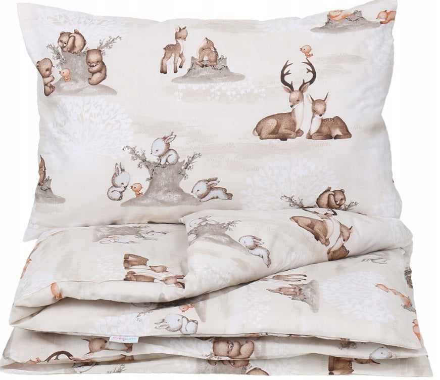120x90 2Pc Baby Bedding Duvet Cover Set fit Cot Cotton The dream of the Forest