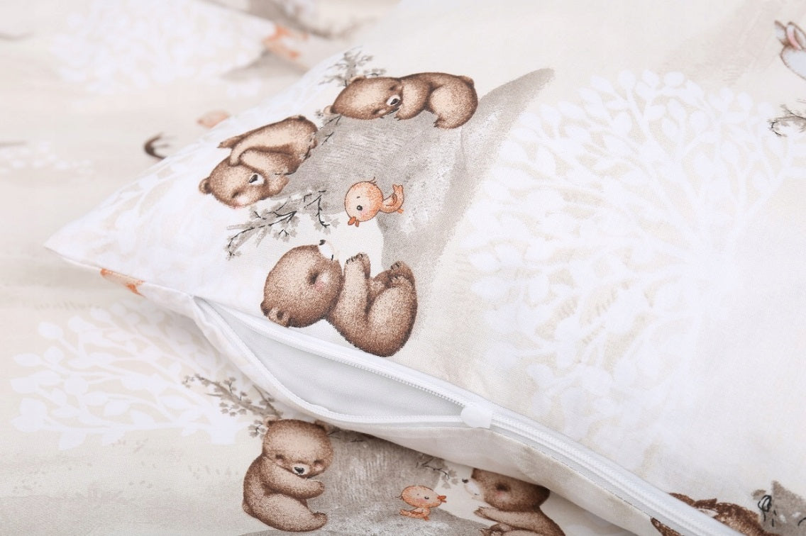 120x90 2Pc Baby Bedding Duvet Cover Set fit Cot Cotton The dream of the Forest