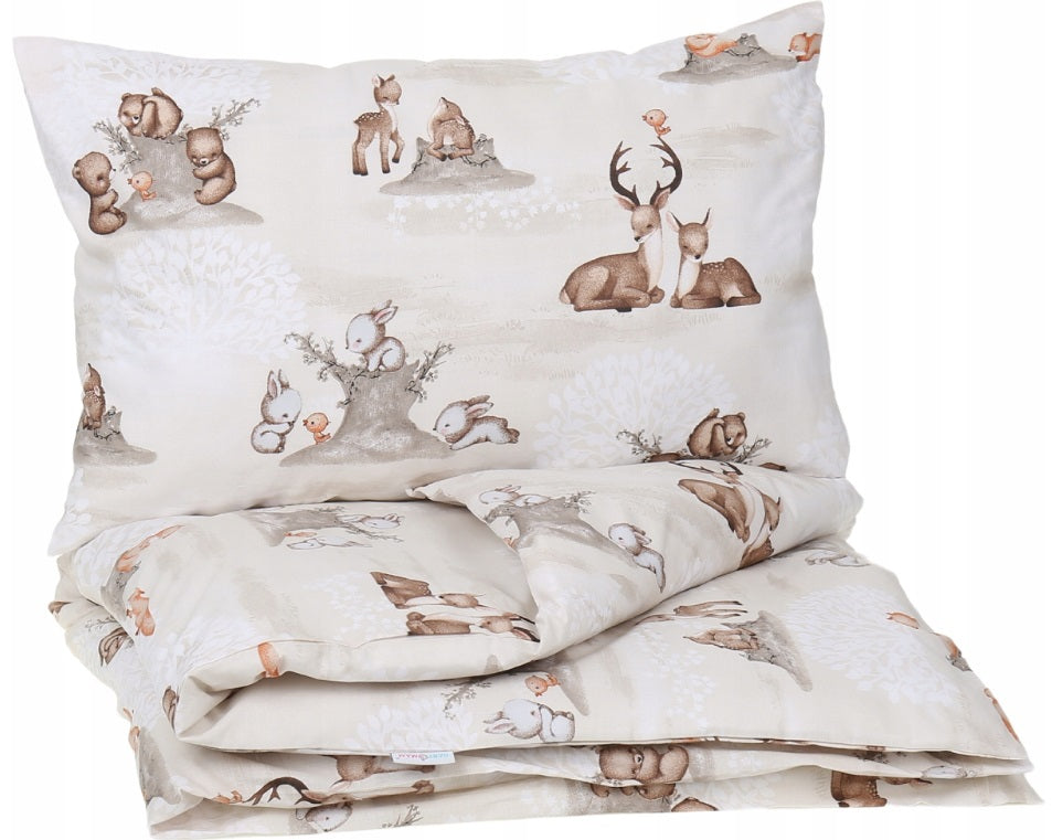 120x90 2Pc Baby Bedding Duvet Cover Set fit Cot Cotton The dream of the Forest