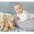 Baby Feeding Pillow Cotton Newborn Small White Stars On Grey