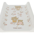 Baby changing mat padded hard base 70x50cm fit to Cot 120x60cm TEDDY BEAR Beige