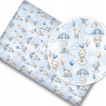 100% cotton fitted sheet printed design for baby crib 90x40cm Walk in the Clouds