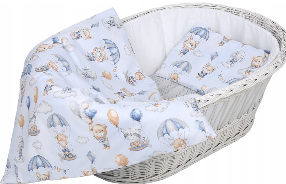 Baby Bedding Set 2pc fit Crib/Cradle/Moses basket/Pushchair 70x80cm Walk in the Clouds